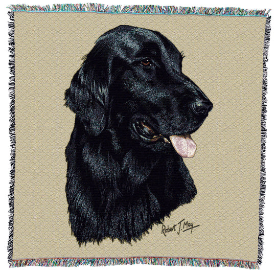 Flat-Coated Retriever Small Throw