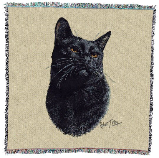 Black Cat Small Throw