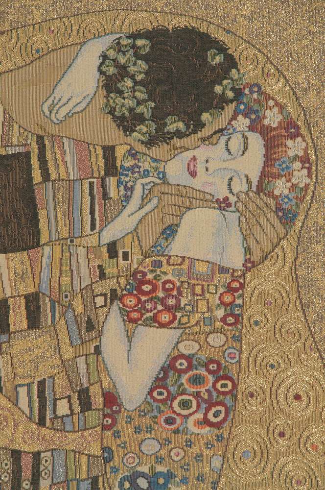 Gustav Klimt The Kiss Belgian Wall Tapestry