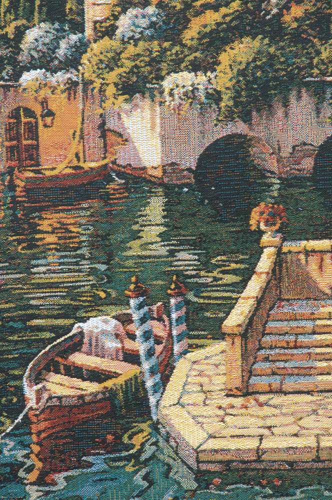 Lake Como Varenna Reflections Belgian Wall Tapestry