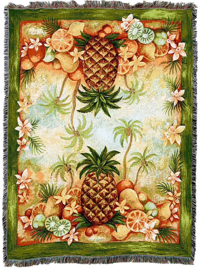 Pineapples and Fruit Throw