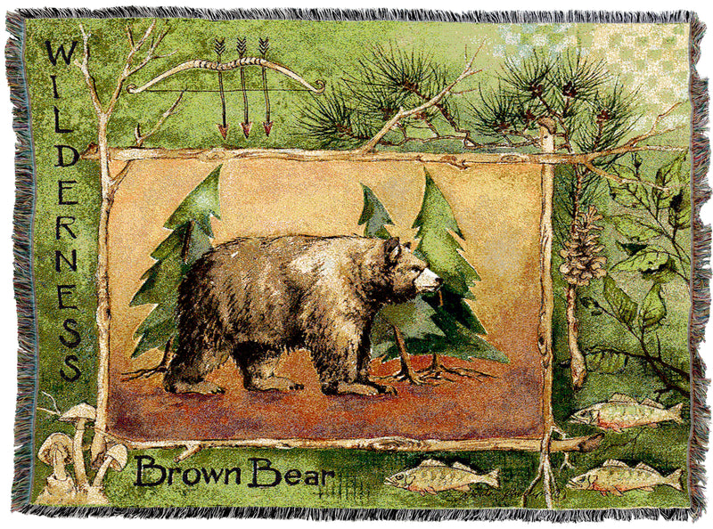 Brown Bear Throw