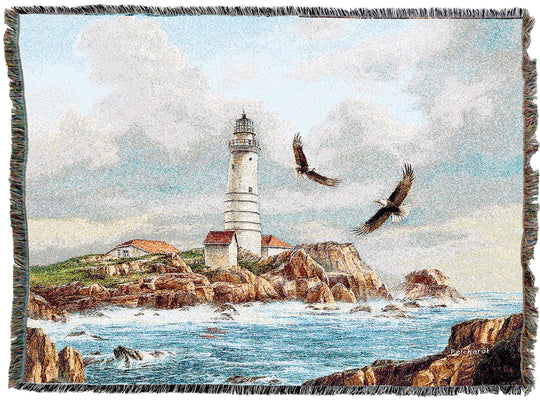 Boston Lighthouse Throw