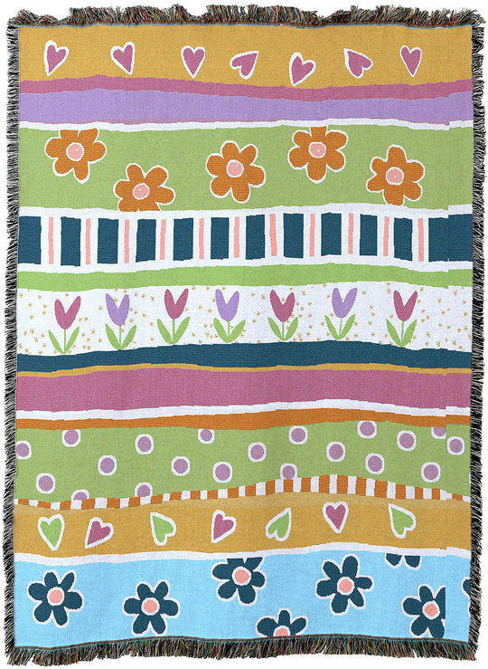 Garden Stripe Throw