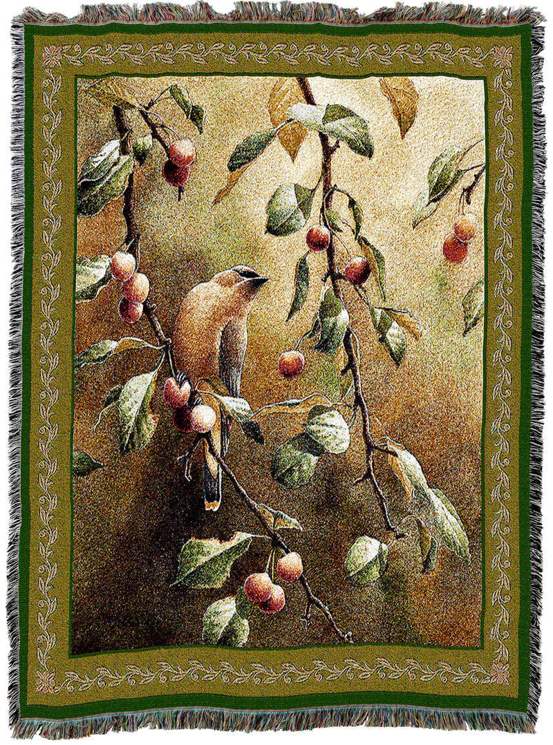 Cherry Chase Tapestry Throw