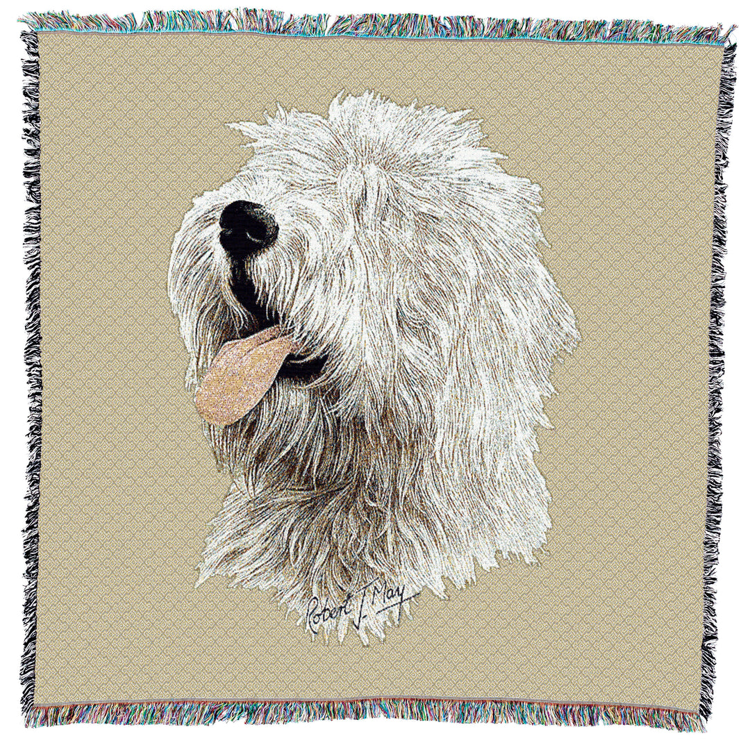 Old English Sheepdog 2 Small Throw
