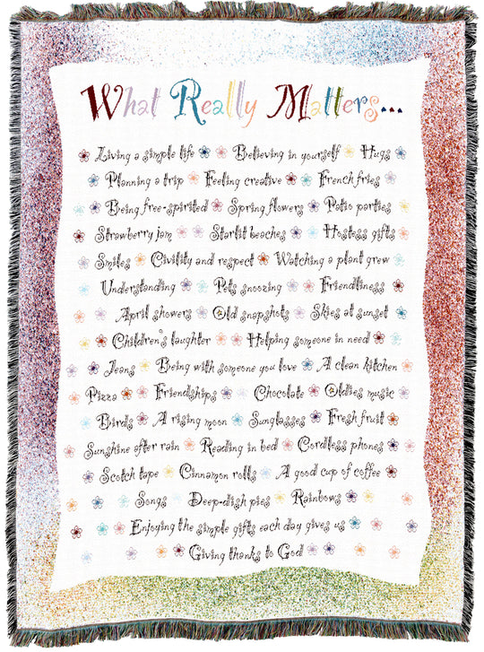 What Really Matters Throw