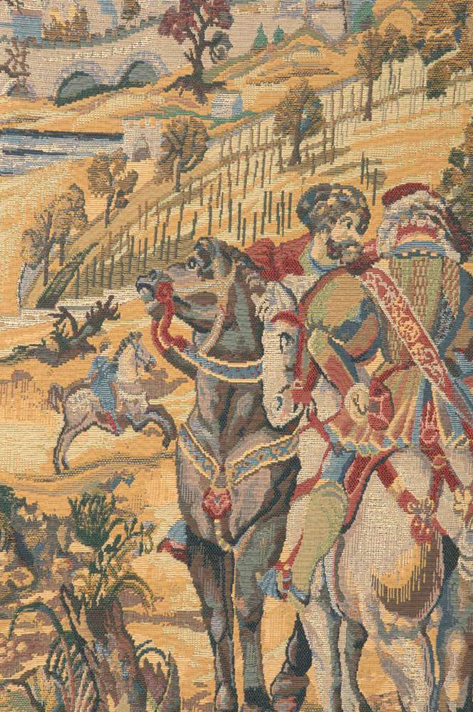 Old Brussels Vertical Flanders Belgian Wall Tapestry