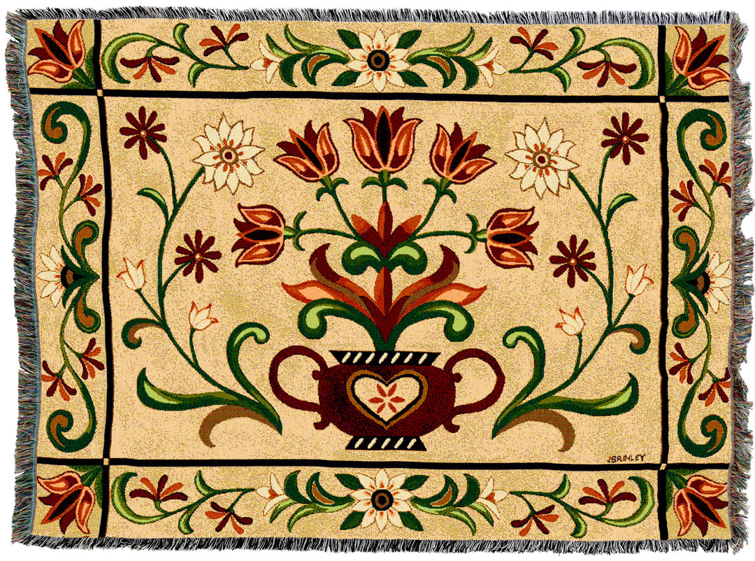 Heritage Floral Tapestry Throw
