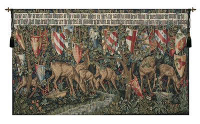 Verdure with Reindeer European Wall Tapestry
