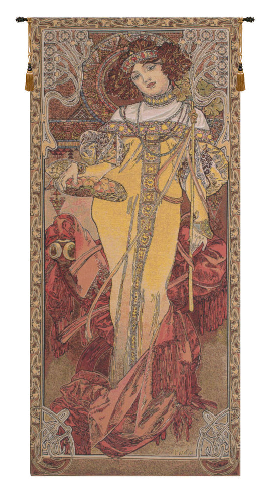 Mucha Autumn European Wall Tapestry