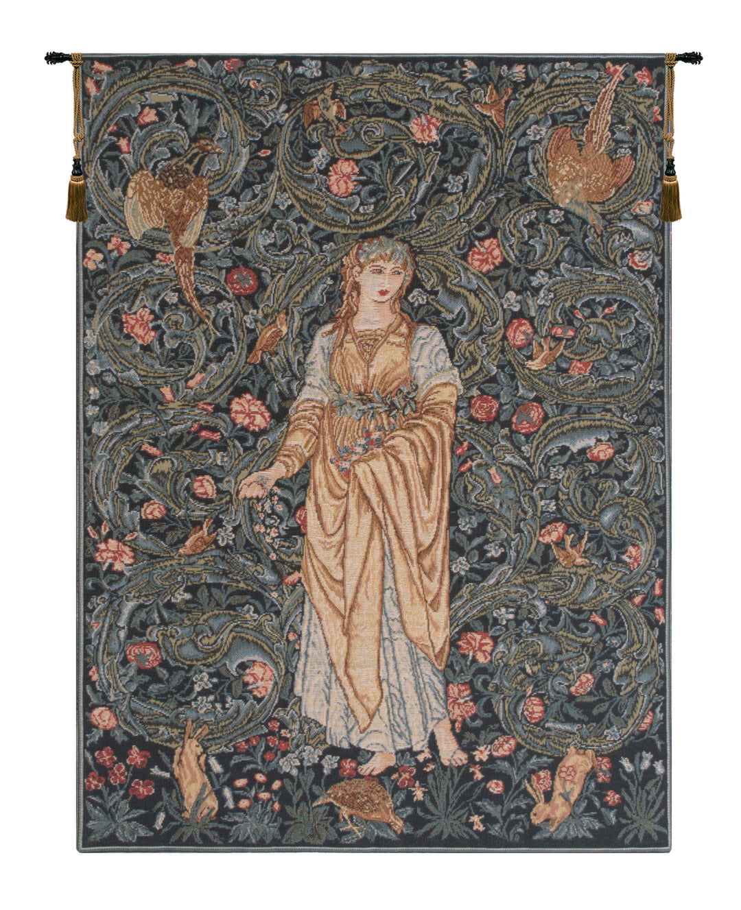 Flora without border European Wall Tapestry