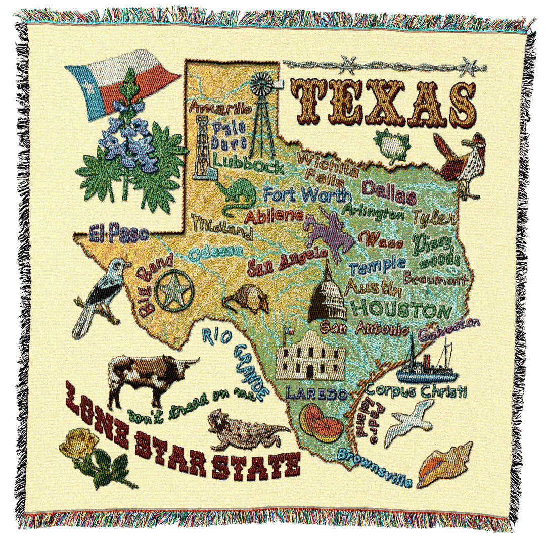 Texas State Small Throw