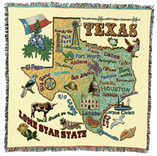 Texas State Small Throw
