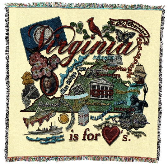 Virginia State Small Throw