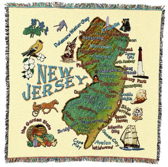 New Jersey State Small Throw