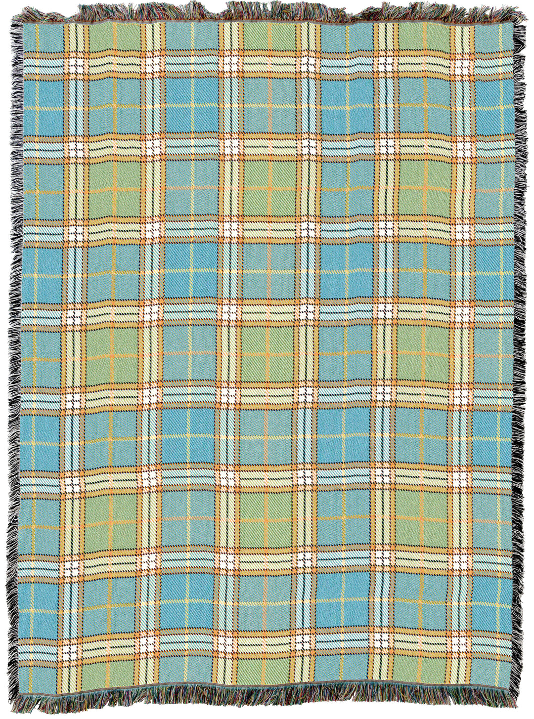 Freshwater Plaid Throw