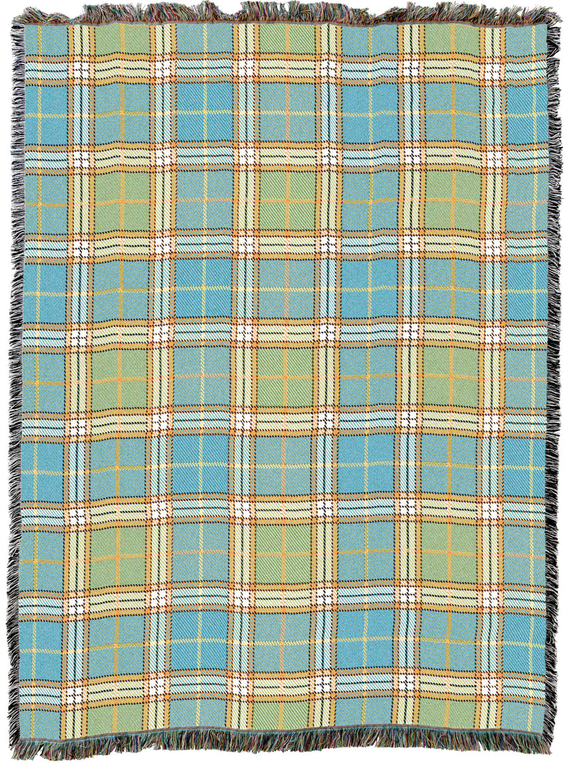Freshwater Plaid Throw