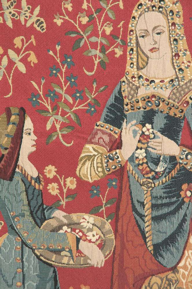 Lady and the Unicorn Smell I Wall Tapestry