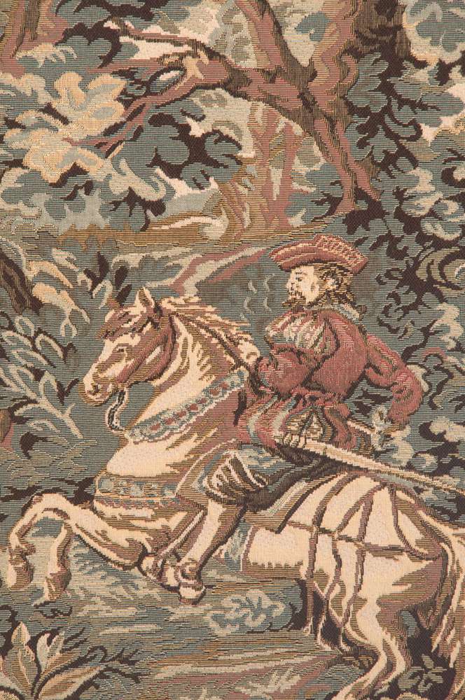 Hunting Scene Fersan Wall Tapestry