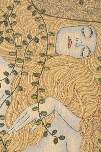 Gustav Klimt Water Snakes Italian Wall Tapestry