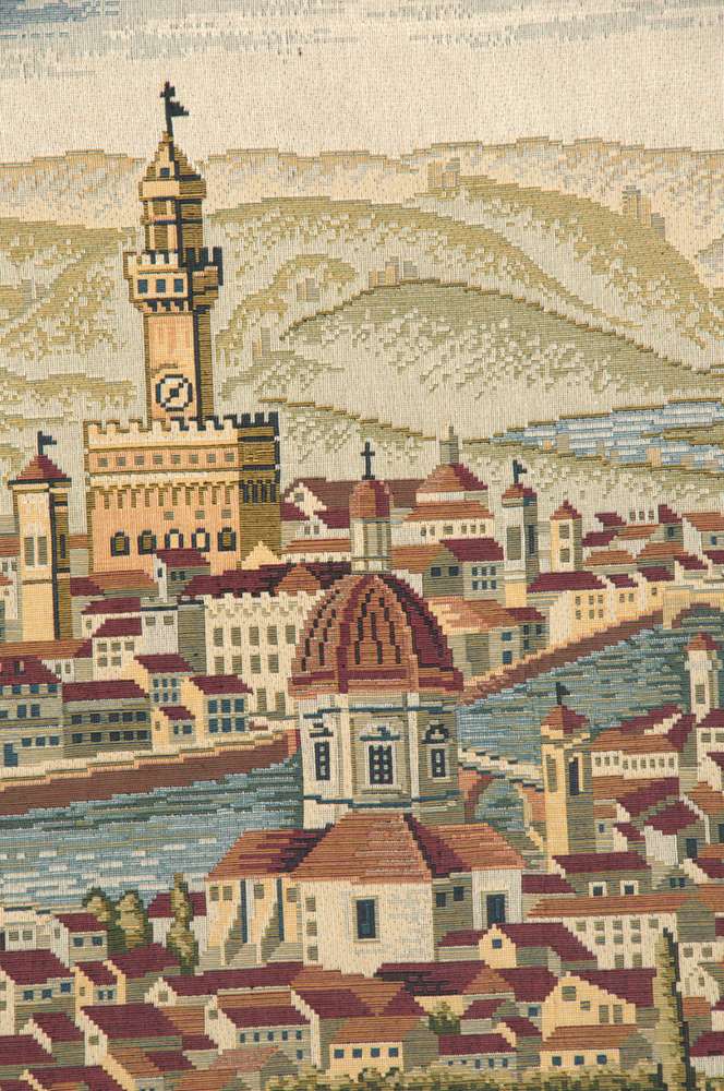 Florence Ancient Map Italian Wall Tapestry