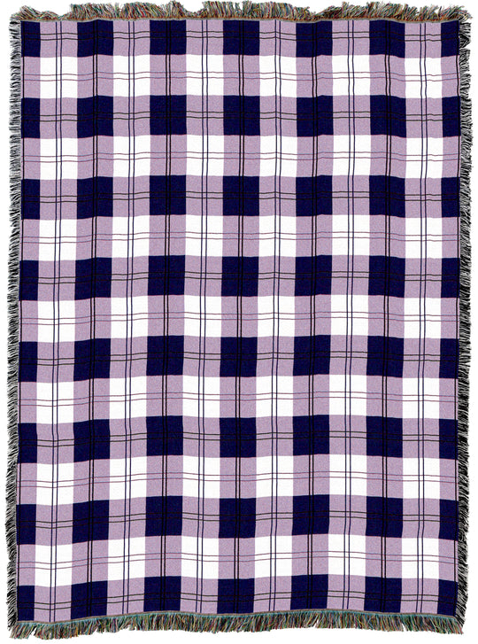 Boysenberry Plaid Throw