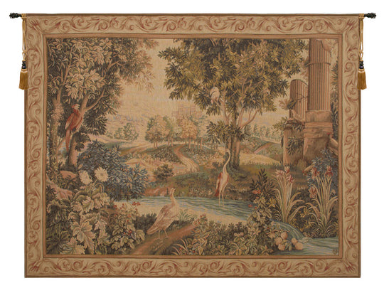 Verdure Aux Oiseaux II French Wall Tapestry