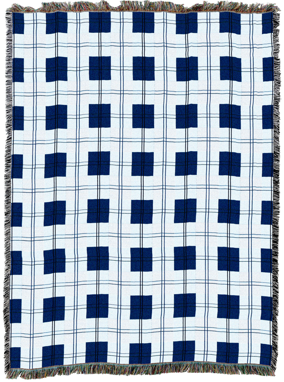 Blueberry Plaid Throw