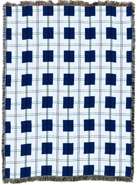 Blueberry Plaid Throw