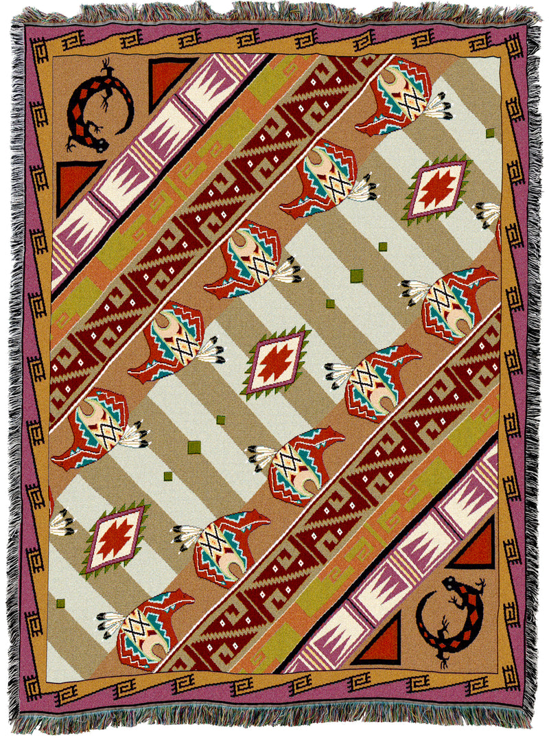 Western Slant Shadows Throw