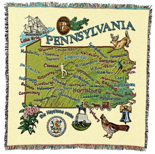 Pennsylvania State Small Throw