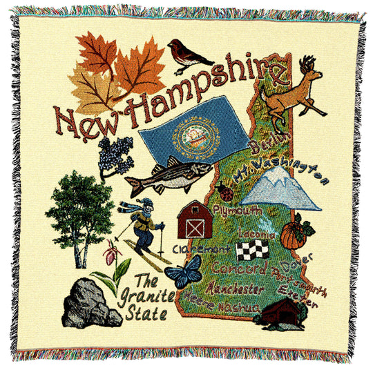 New Hampshire State Small Throw