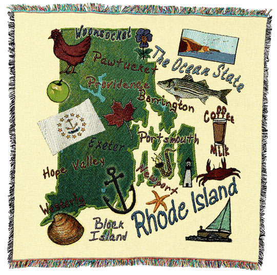 Rhode Island State Small Throw