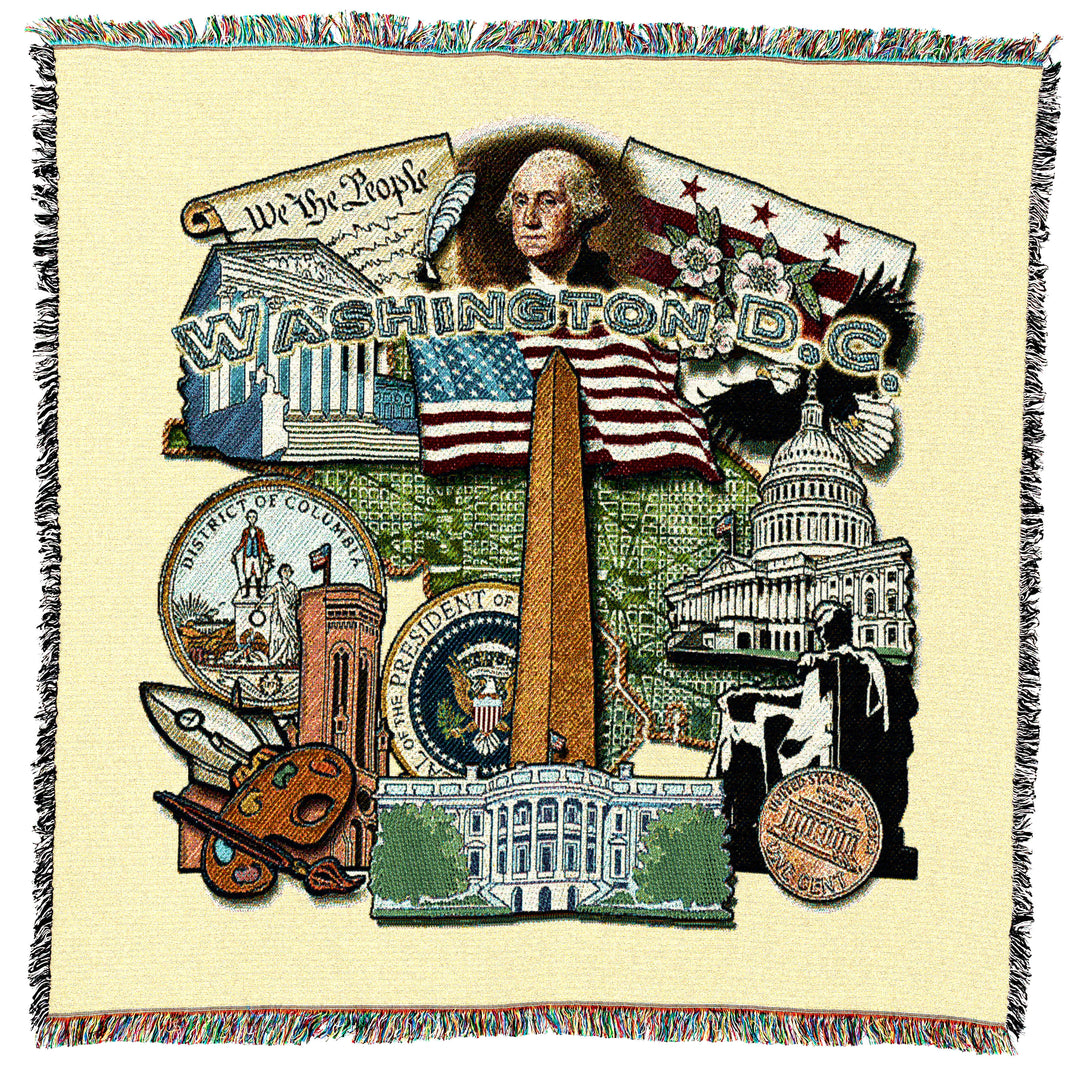 Washington DC State Small Throw