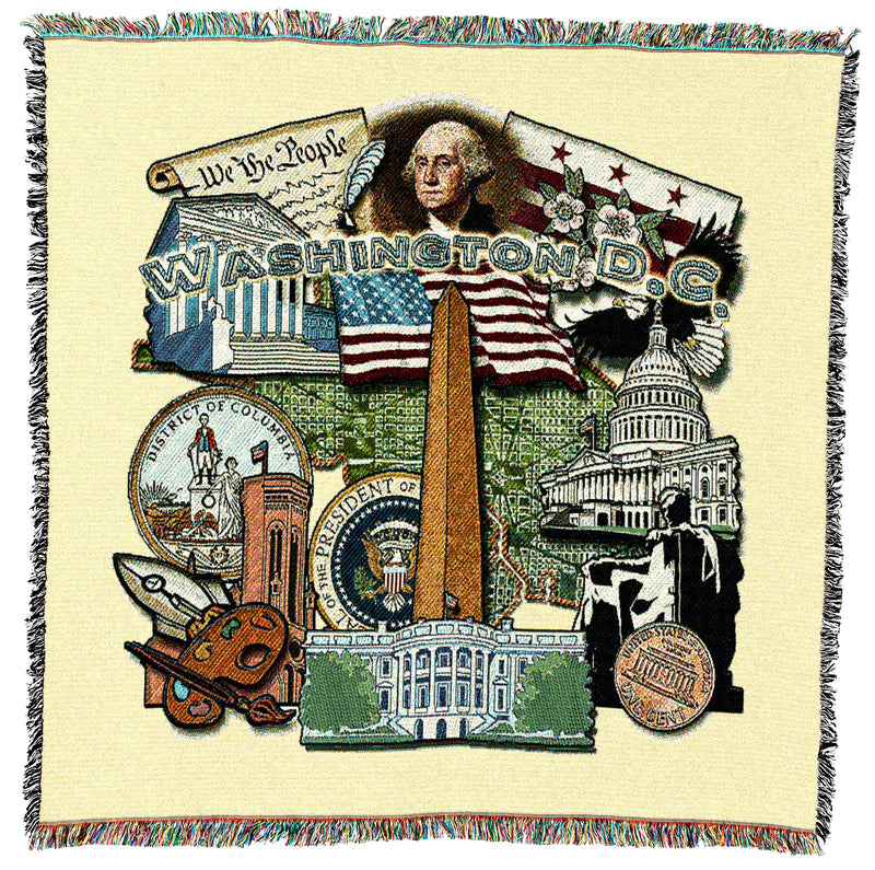 Washington DC State Small Throw