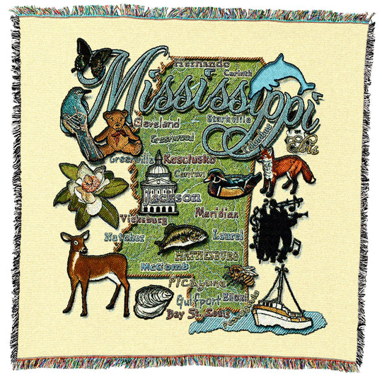 Mississippi State Small Throw