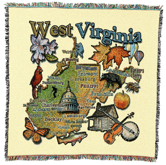 West Virginia State Small Throw