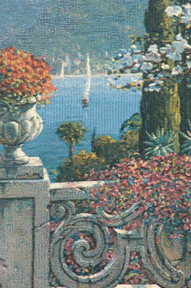 Cobblestone Balcony Belgian Wall Tapestry