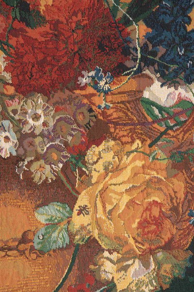 Terracotta Bouquet Belgian Wall Tapestry