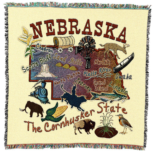 Nebraska State Small Throw