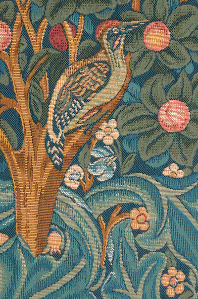 Woodpecker with Verse French Wall Tapestry