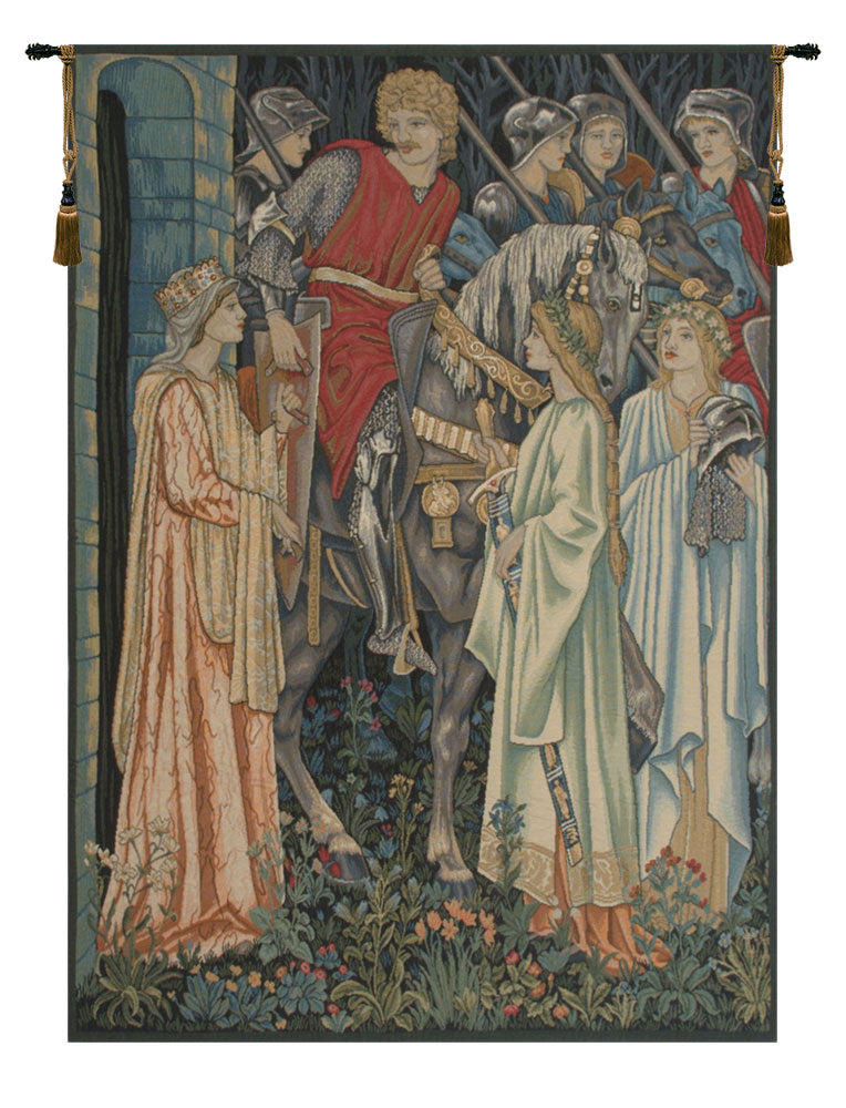 The Holy Grail Left Panel European Wall Tapestry
