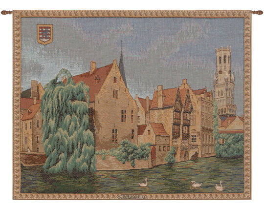 Brugges Riverside French Wall Tapestry