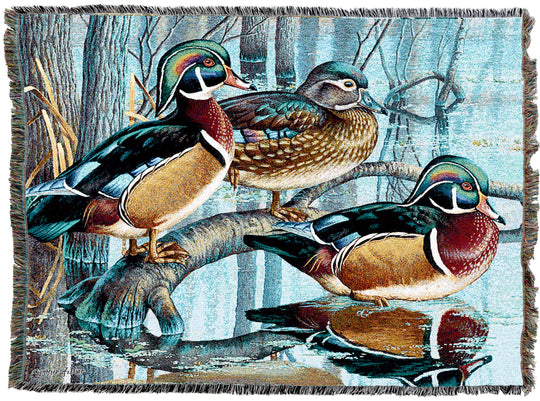 Backwater Woodies Wood Duck Throw