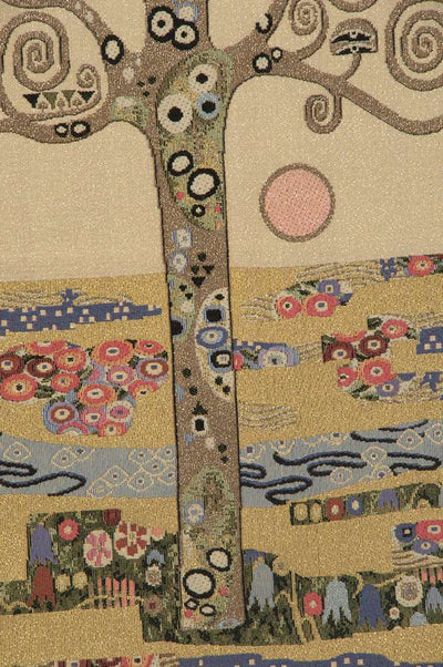 Gustav Klimt Knight With Tree of Life Italian Wall Tapestry