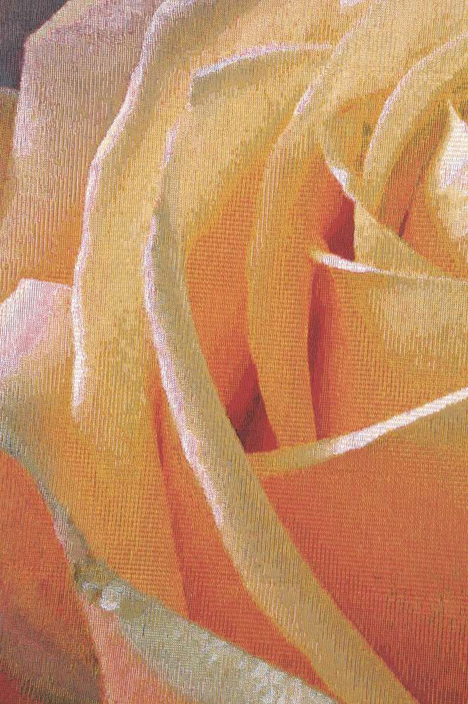 Yellow Rose Square Belgian Wall Tapestry