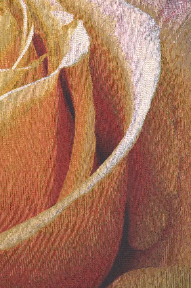 Yellow Rose Square Belgian Wall Tapestry