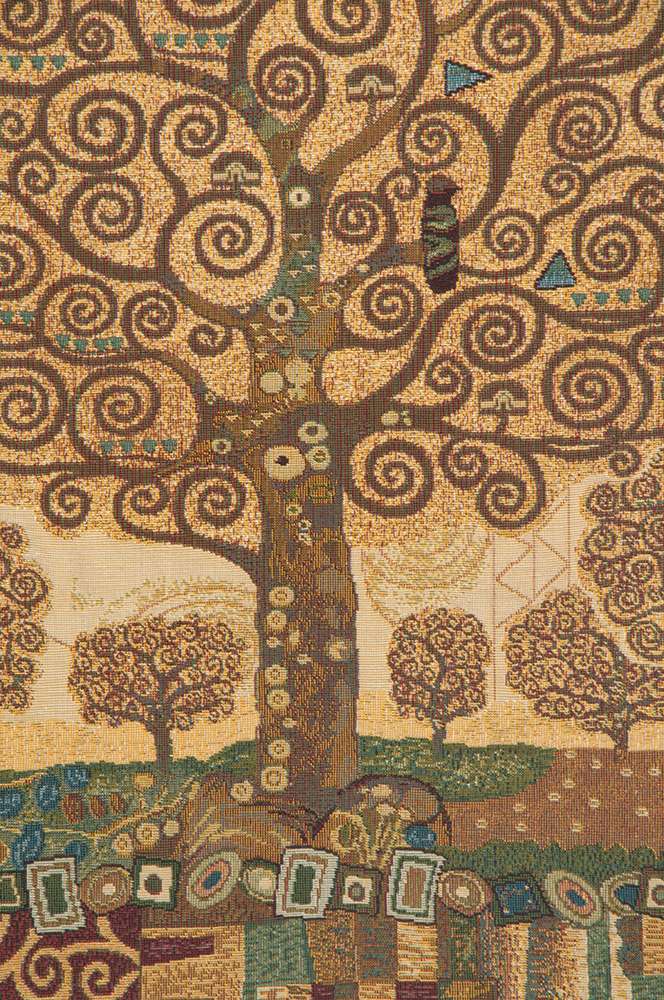 Gustav Klimt Tree of Life Belgian Wall Tapestry