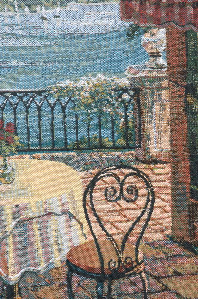 Lake Como Terrace Mini Belgian Wall Tapestry